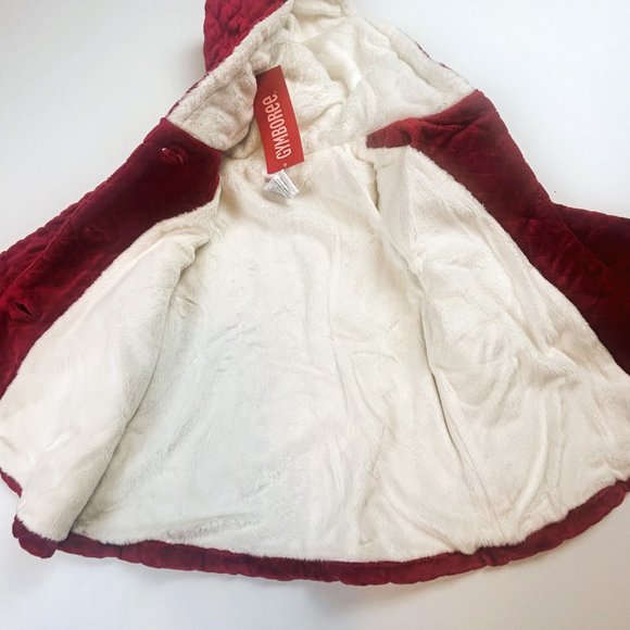 NWT Gymboree Girl Quilted Hooded Red Jacket Size 4T - Picture 2 of 3